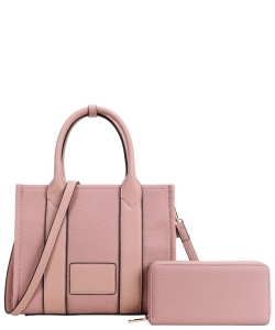 Fashion Tote Bag with Wallet TB-9011W PINK